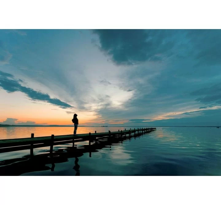 Sunset 40''x60'' Acrylic Color Painting