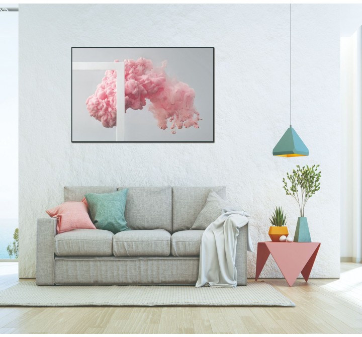  Whiteline Modern Living Candy 48"x32" Canvas Wall Art With Black PS Frame - Lifestyle
