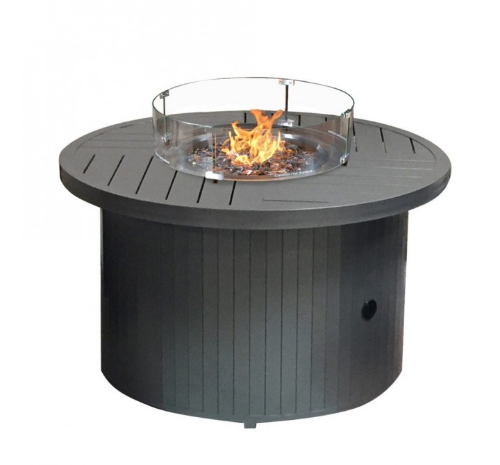 AZ Patio Heaters Glass Wind Screen - 22" Round - Lifestyle