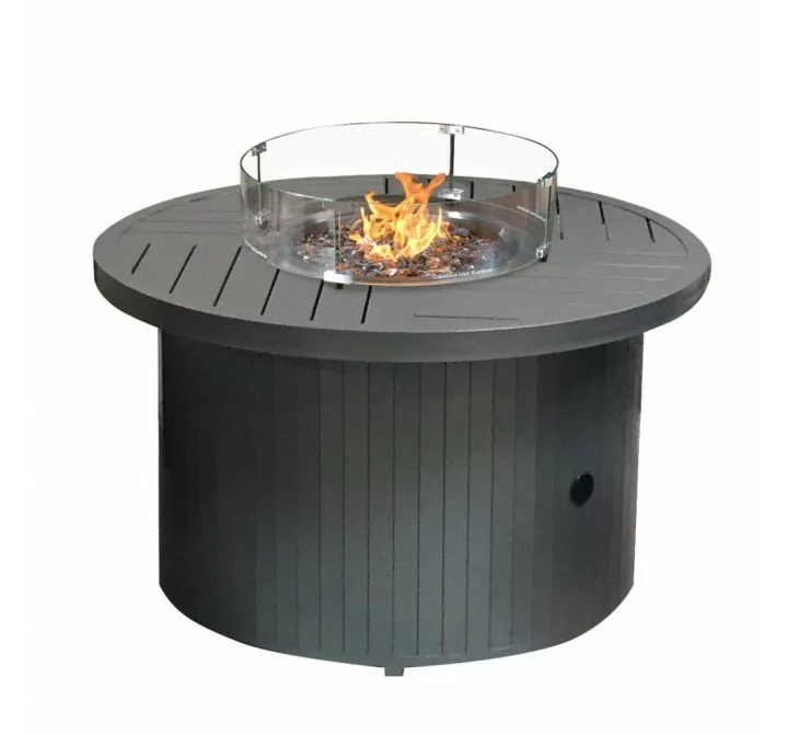 AZ Patio Heaters Glass Wind Screen - 22" Round - Lifestyle