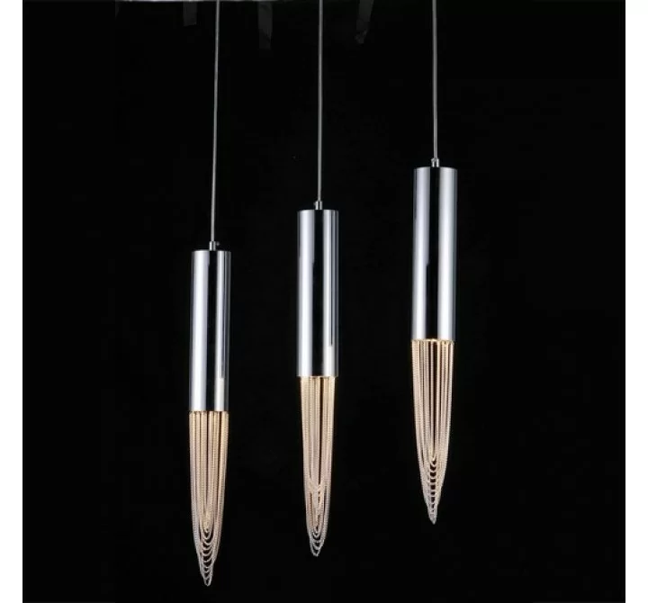 Bromi Talon 3 Light Pendant in Chrome