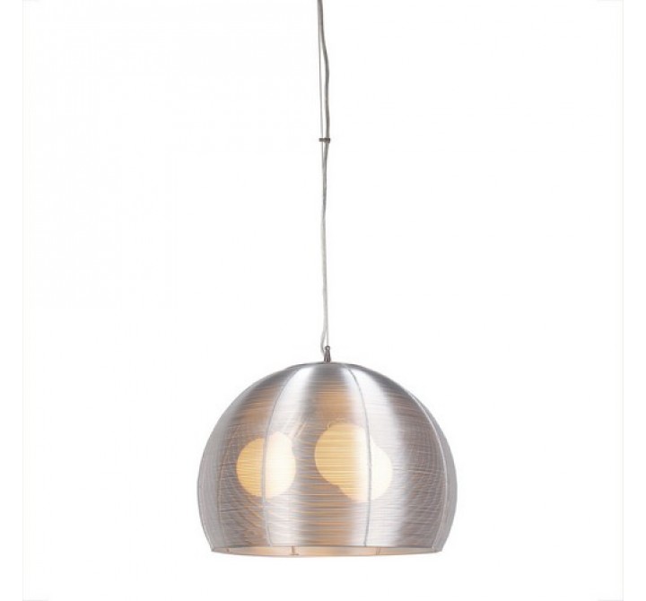 Bromi Lenox 3 Light Round Modern Silver Pendant