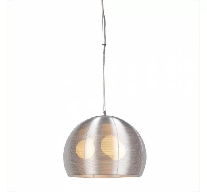 Bromi Lenox 3 Light Round Modern Silver Pendant