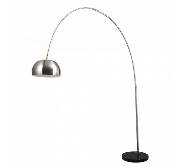 Bromi Bennett Satin Nickel Floor Lamp