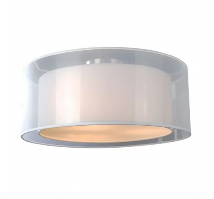 Bromi Phoenix 2 Lights White Flush Mount