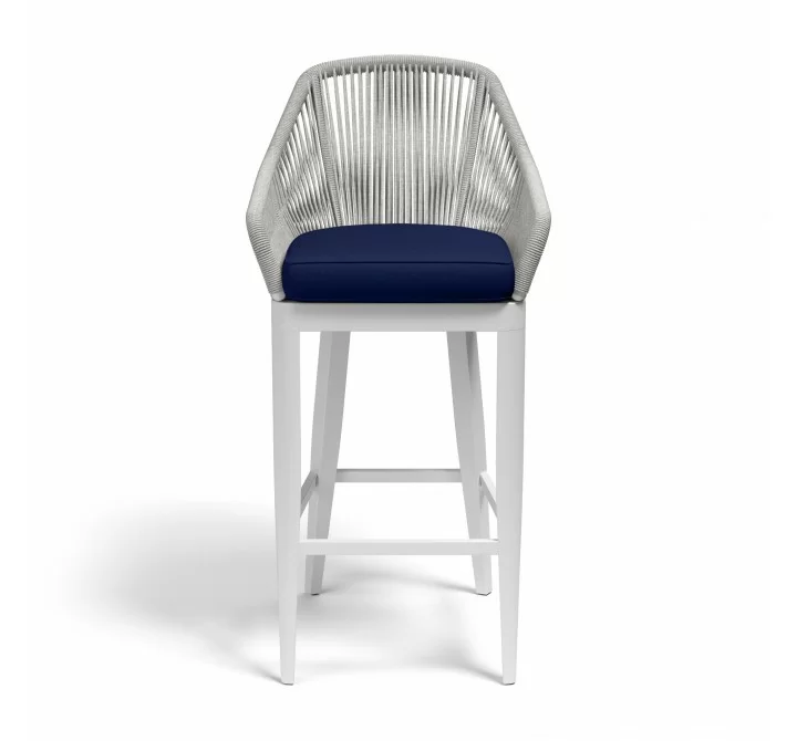 Miami Barstool in Echo Midnight w/ Self Welt - Front Angle