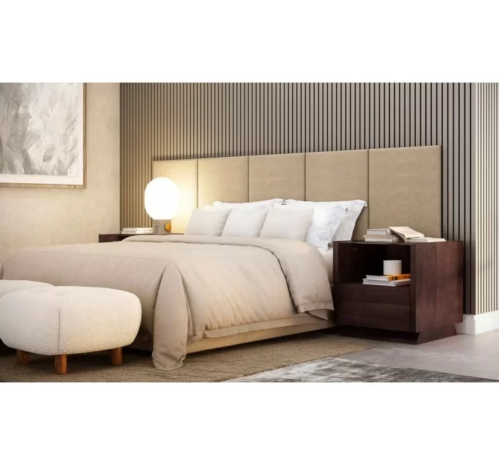 Furnitech 24" Sleek Contemporary End Table in a Wenge Finish - Lifestyle