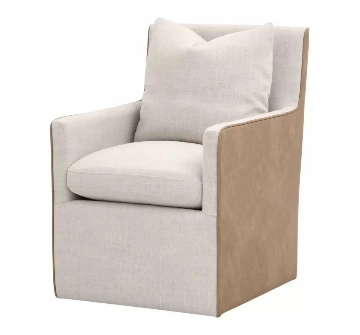 Essentials for Living Harmony Armchair with Casters - Front Side Angle