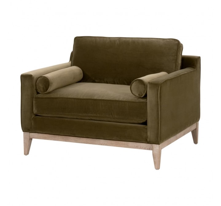 Essentials for Living Parker Post Modern Sofa Chair - Front Side Angle