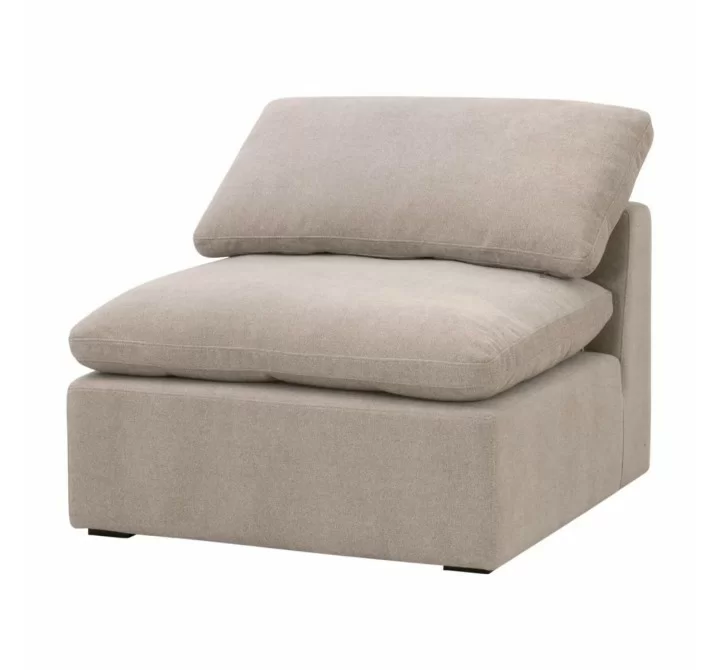 Essentials for Living Sky Modular Armless Chair - Front Side Angle
