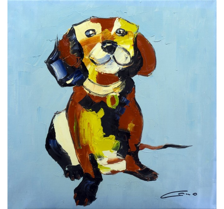 Happy Dog Wall Art