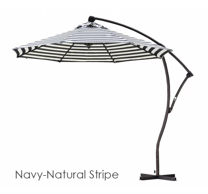 California Umbrella 9' Cantilever Market Umbrella Delux C Lift - Bronze - Olefin