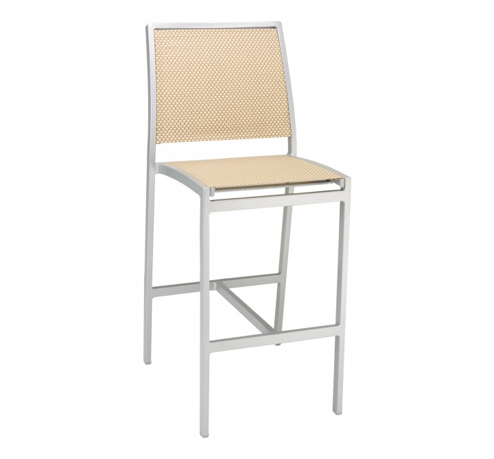 Aluminum Barstool - Light Basket