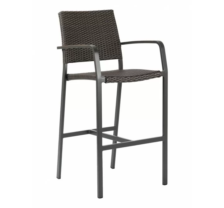 Aluminum Barstool - BAL-5725A - Anthracite Black