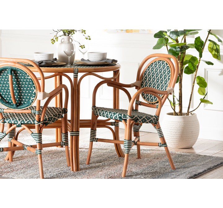 bali & pari Mattie Rattan Bistro Chair - lifestyle