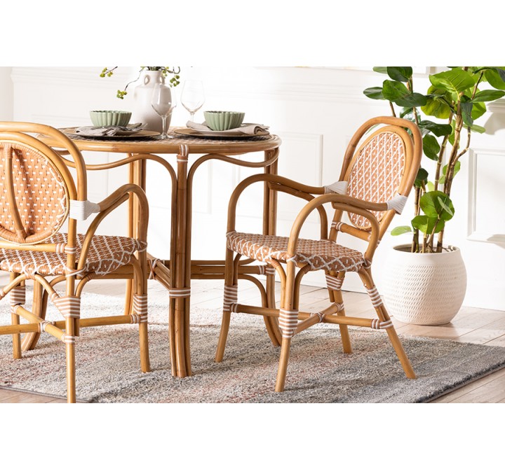 bali & pari Mattie Rattan Bistro Chair - lifestyle