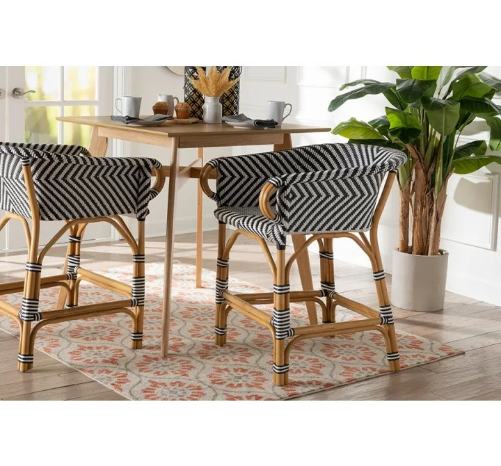 bali & pari Max Rattan Bistro Counter Stool - lifestyle