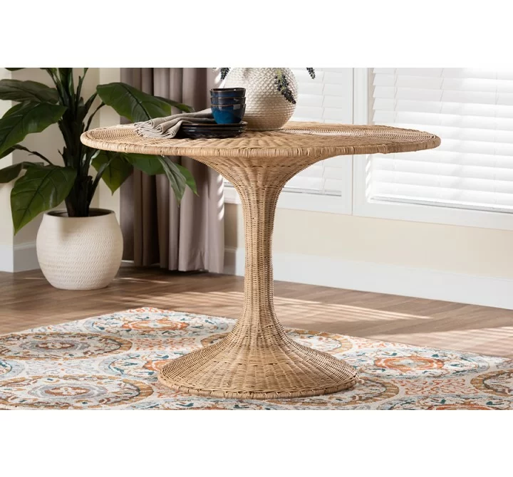 bali & pari Natala Rattan Dining Table - lifestyle