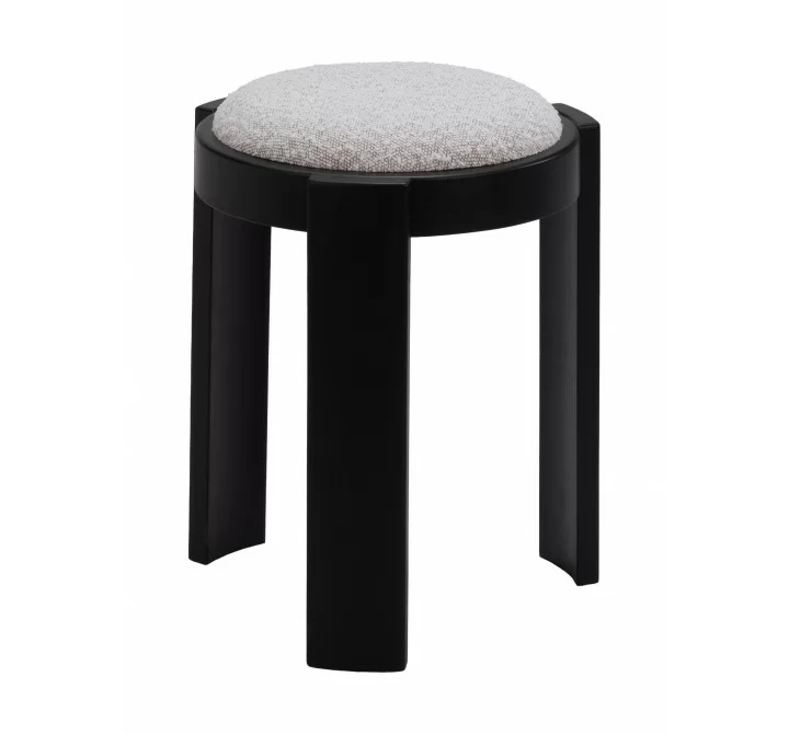Banjul Ottoman in Misty Gray- angular view 1