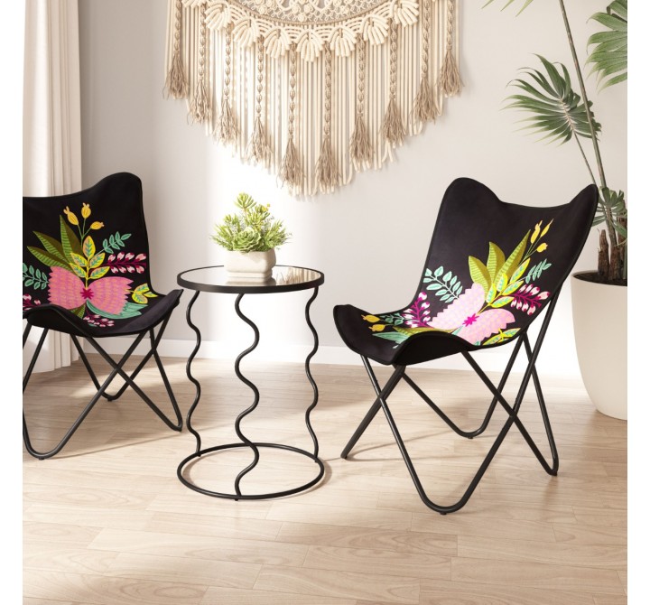 Bastia Side Table in Black-Lifestyle 1