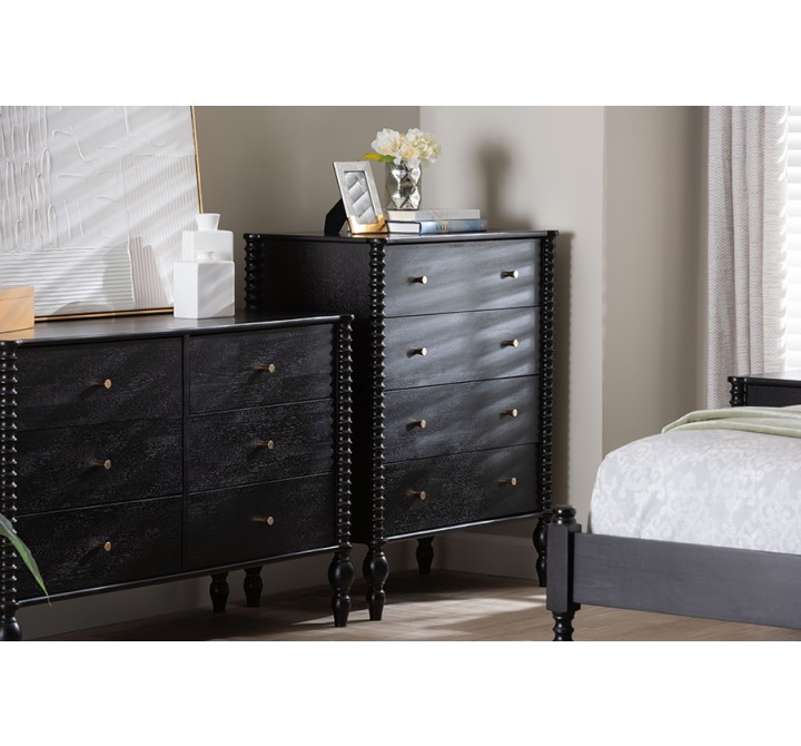 Baxton Studio Callison Spindle Chest - lifestyle