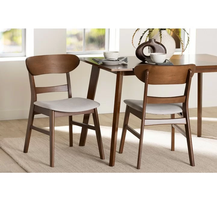 Baxton Studio Everwood 2-Piece Dining Chair Set - Lifestyle