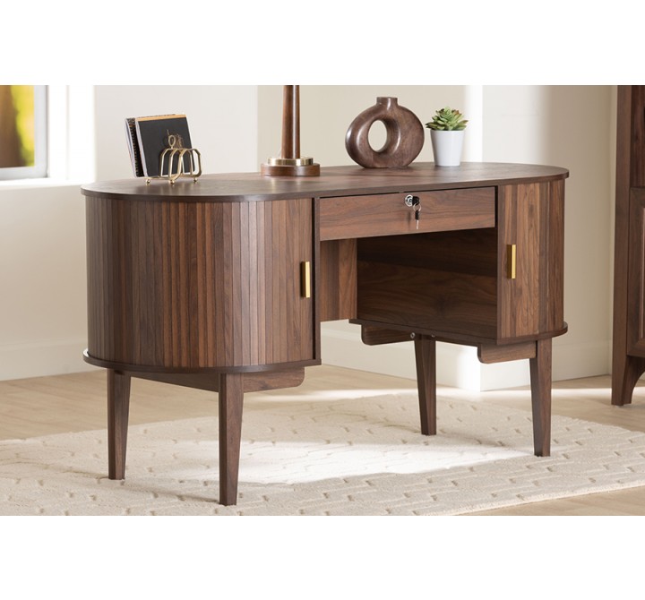 Baxton Studio Hayes Wood Writing Desk - Lifestyle