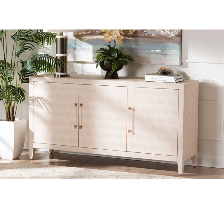 Baxton Studio Nira Faux Shagreen Sideboard  -  Lifestyle