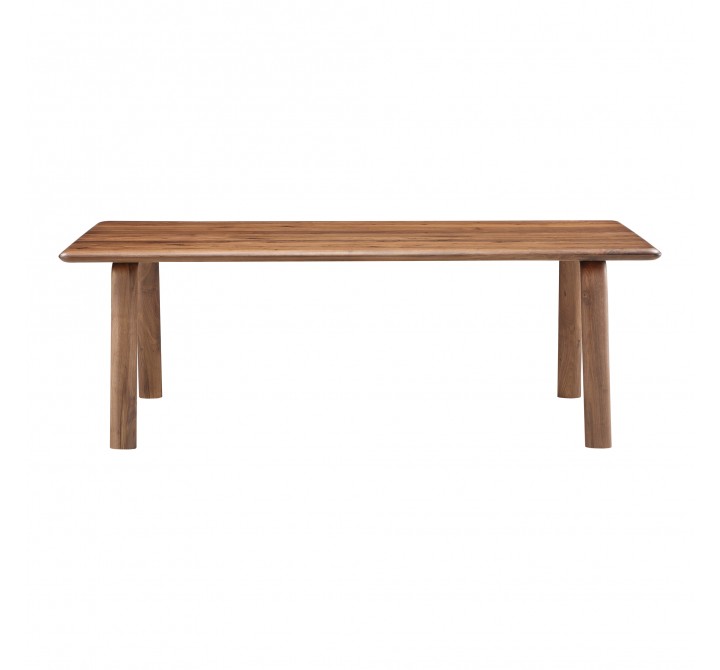 Moe's Home Collection Malibu Dining Table in Walnut - Front Angle