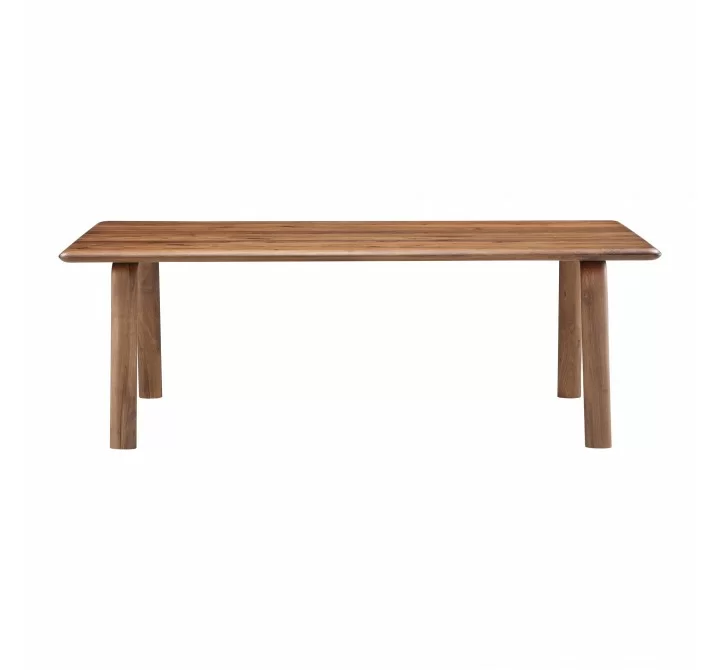 Moe's Home Collection Malibu Dining Table in Walnut - Front Angle