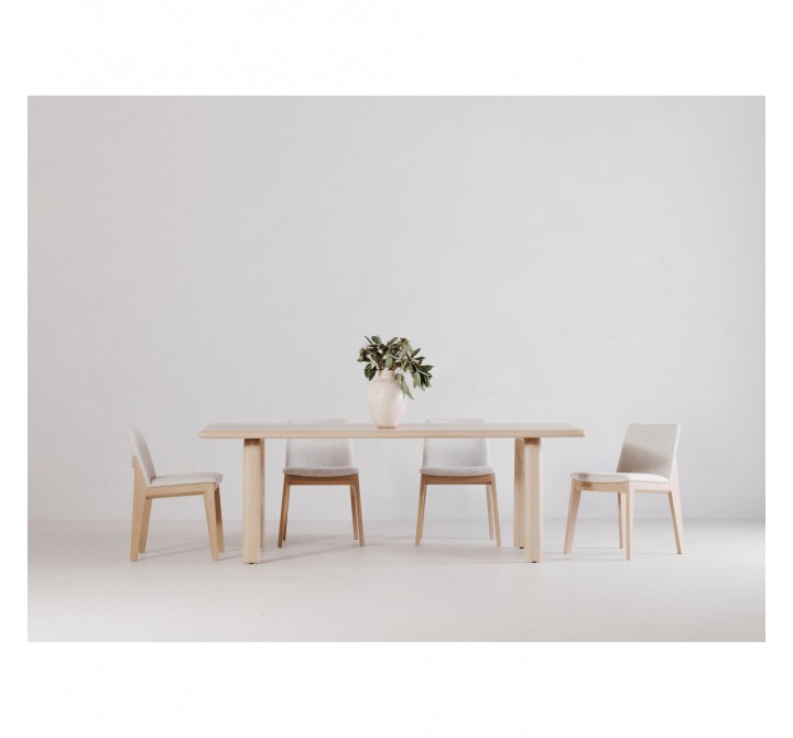 Moe's Home Collection Malibu Dining Table - White Oak - Lifestyle