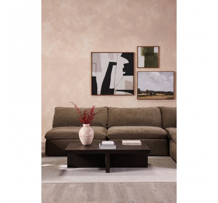 Moe's Home Collection Folke Coffee Table in Dark Brown - Lifestyle