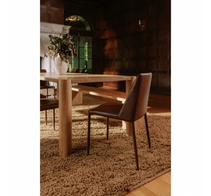 Moe's Home Collection Post Dining Bench in Large Natural - Lifestyle