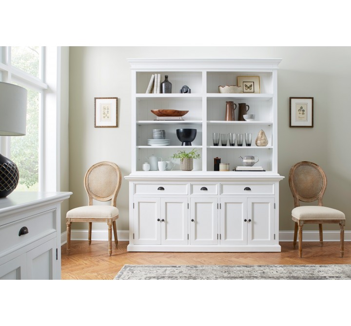  Nova Solo Hutch Bookcase 5 Doors 3 Drawers - Lifestyle Front
