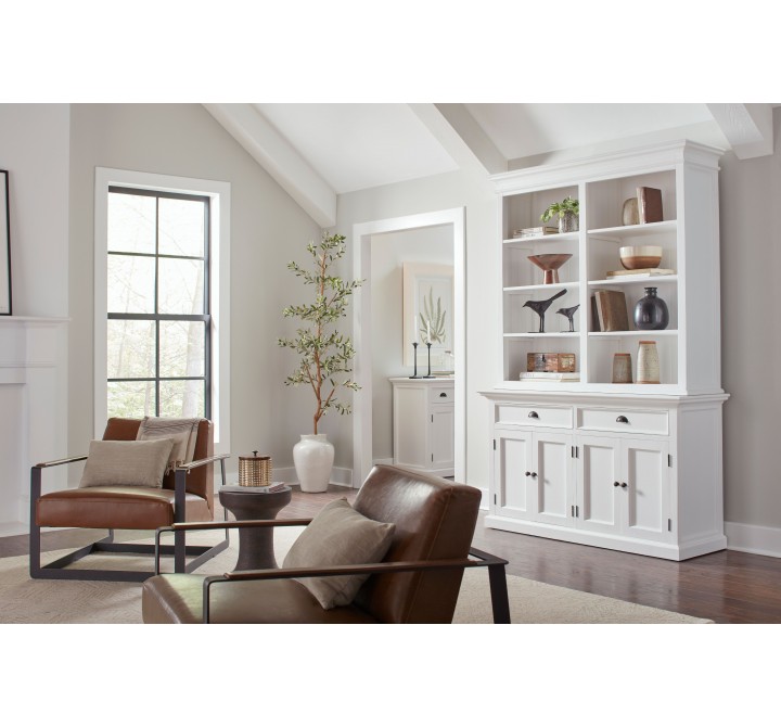 NovaSolo Halifax Buffet Hutch Unit with 8 Shelves - Lifestyle