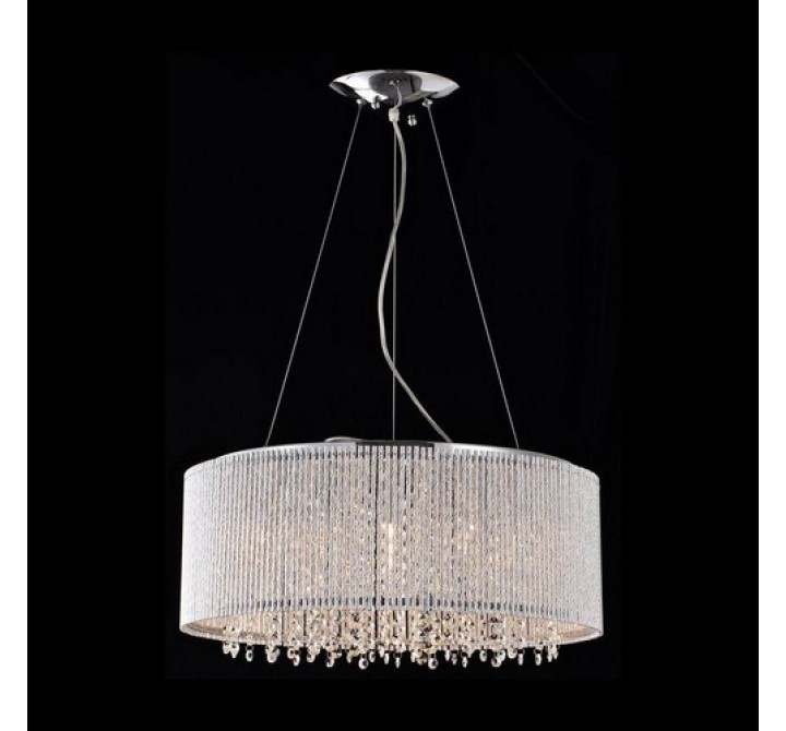 Bromi Crystalline Round Modern Crystals Chandelier