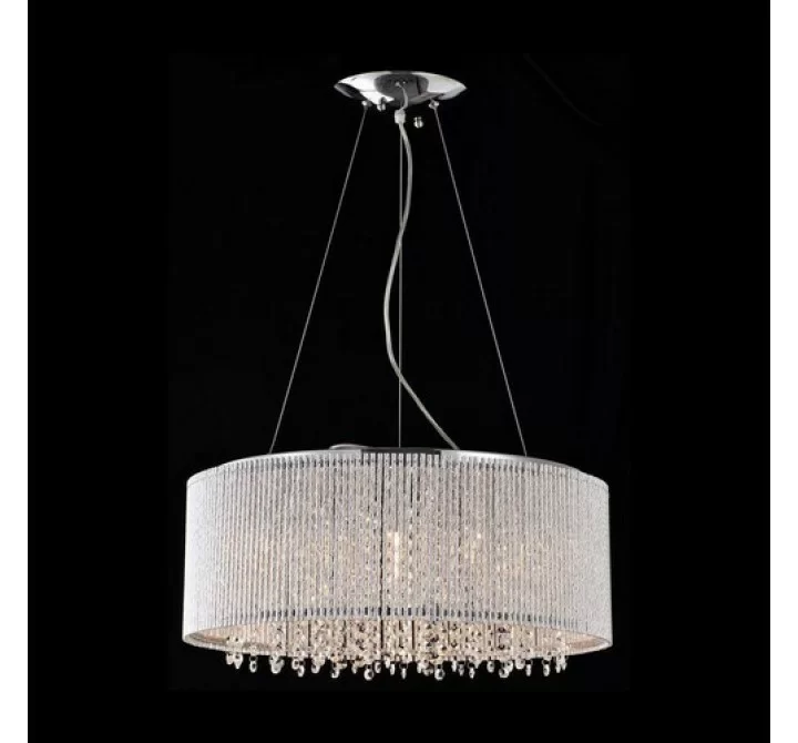 Bromi Crystalline Round Modern Crystals Chandelier