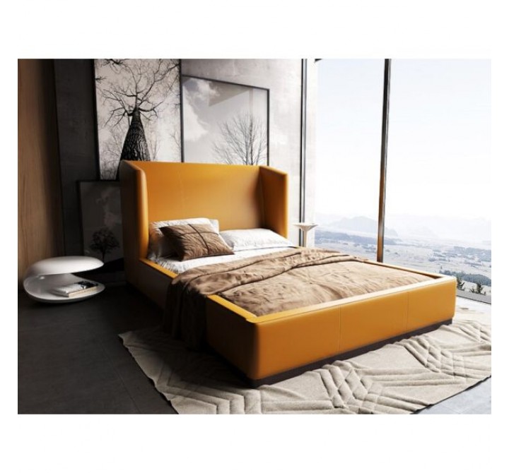 Manhattan Comfort Lenyx Full and Queen Bed Saddle