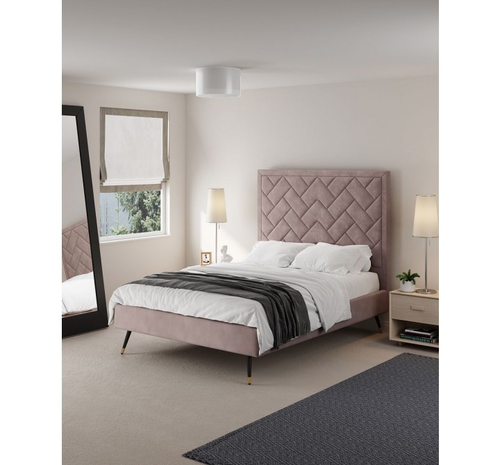 Manhattan Comfort Crosby Modern Full Size- Blush