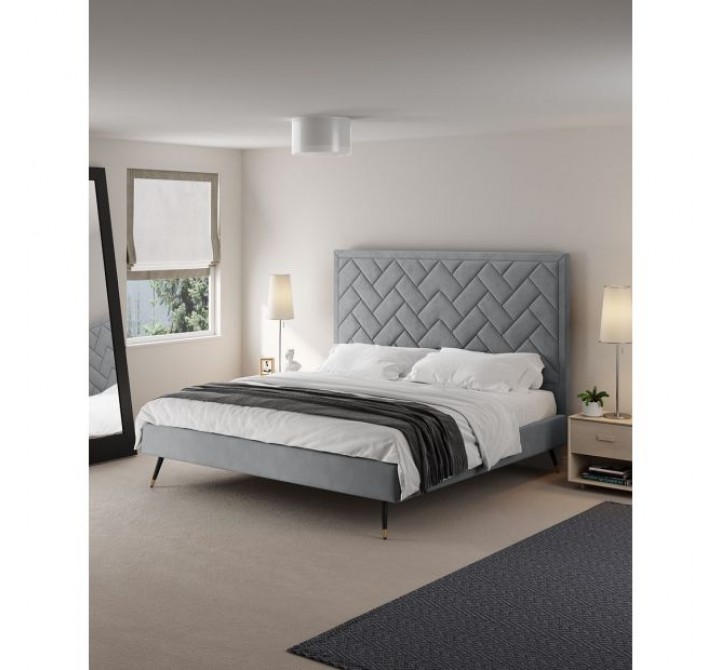 Manhattan Comfort Crosby Modern King Size- Grey