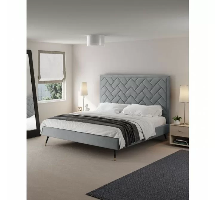 Manhattan Comfort Crosby Modern King Size- Grey