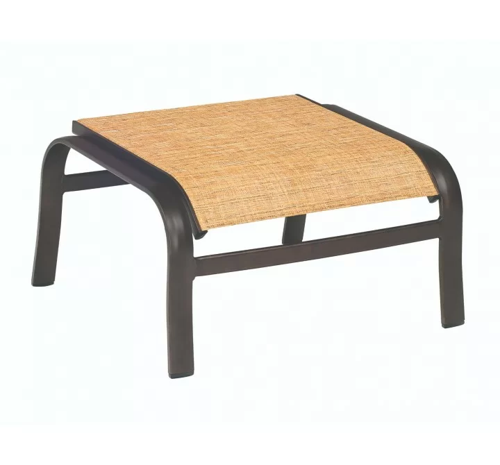 Woodard Fremont Padded Sling Ottoman - Angled