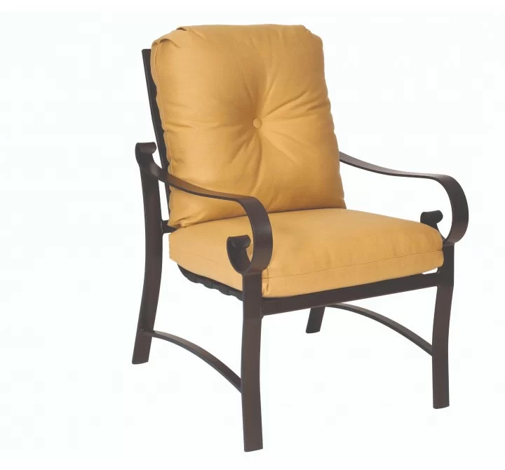 Woodard Belden Dining Arm Chair - Angled