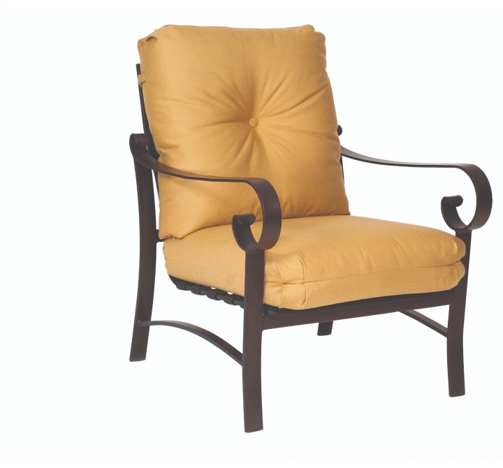 Woodard Belden Cushion Stationary Lounge Chair - Angled