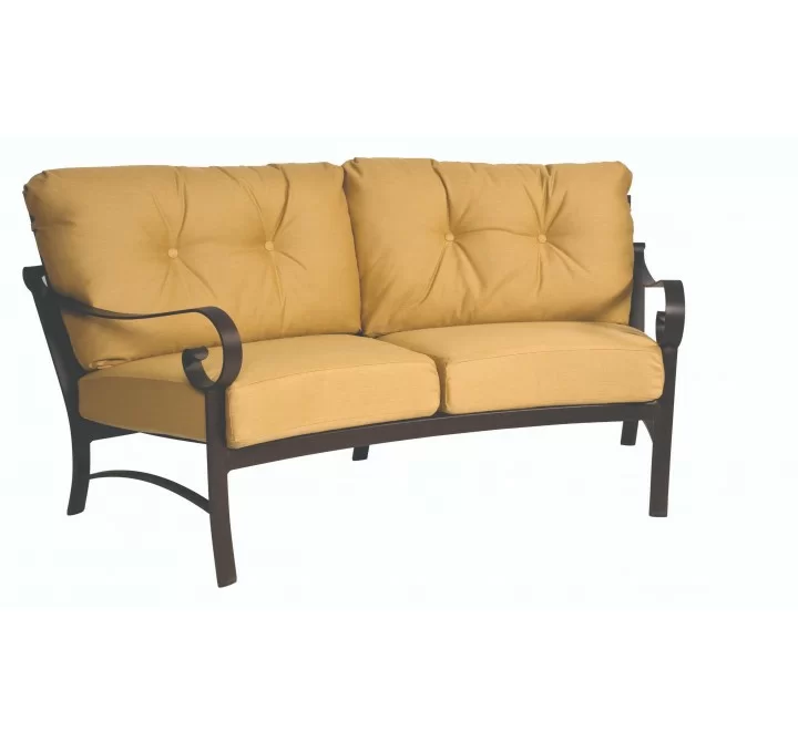  Woodard Belden Crescent Loveseat - Angled
