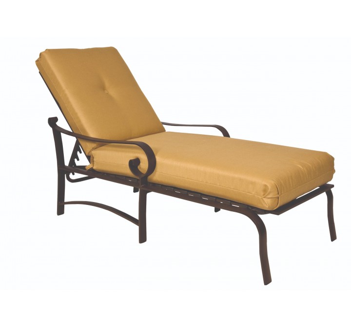 Woodard Belden Adjustable Chaise Lounge - Angled