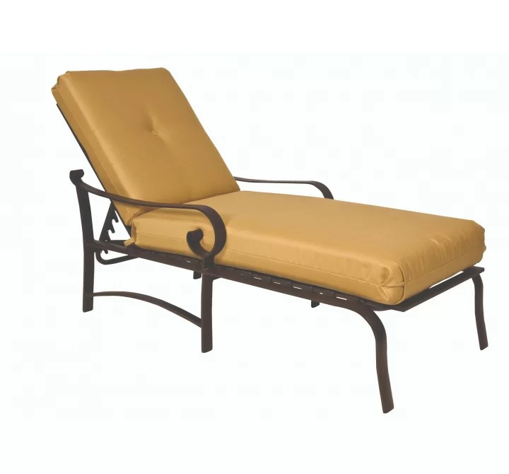 Woodard Belden Adjustable Chaise Lounge - Angled