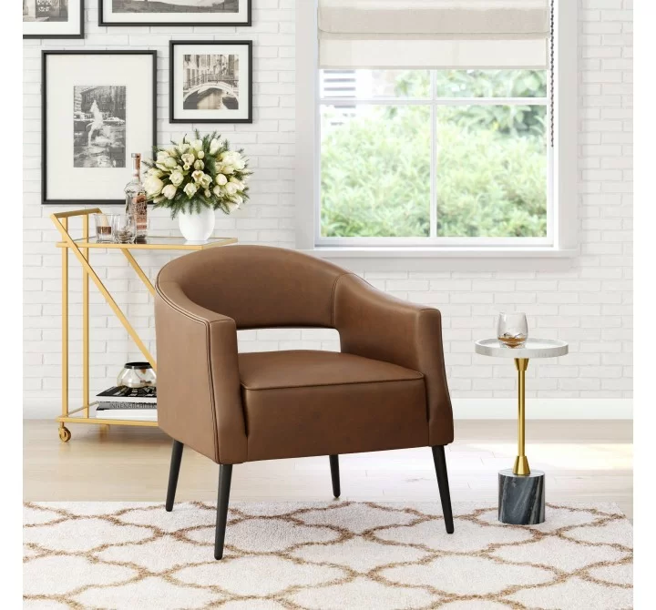Zuo Modern Berkeley Accent Chair Vintage Brown - Lifestyle