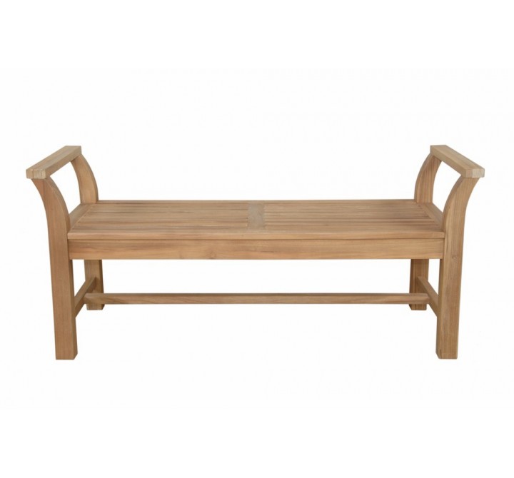 Anderson Teak Sakura Backless Bench - Front View