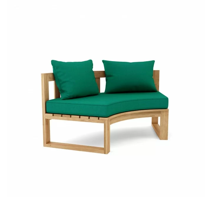 Anderson Teak Circular Modular Deep Seating - Forest Green